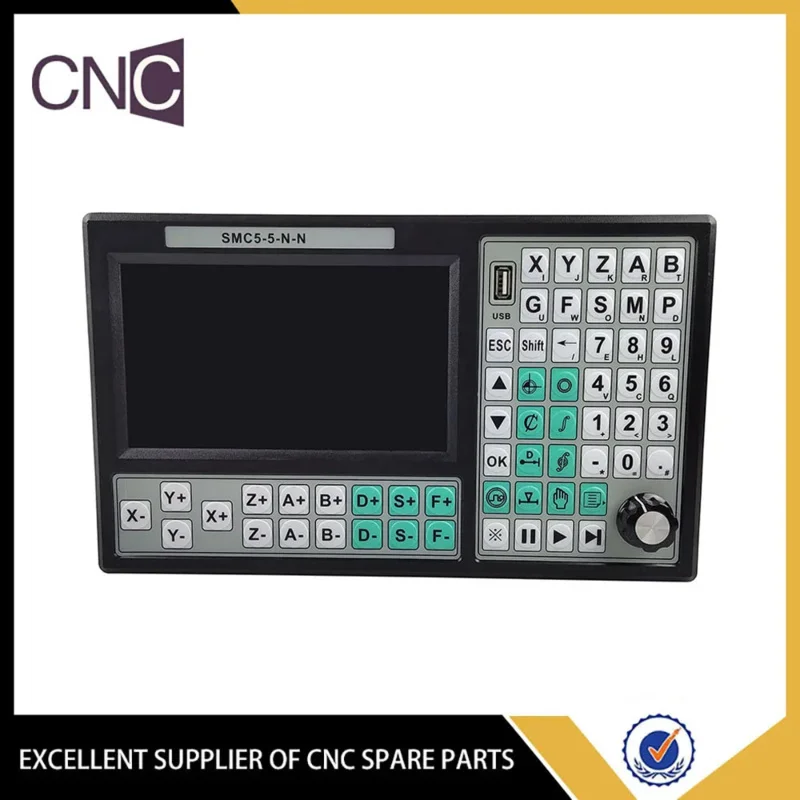 Special offer hot 5 axis offline CNC controller set 500KHz motion control system 7 inch screen emergency stop hand wheel