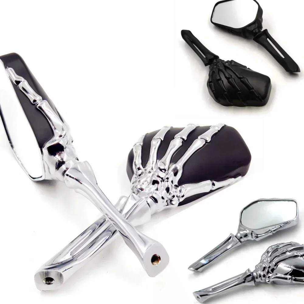 Motorcycle Parts Claw Skull Skeleton Hand Mirror for Kawasaki Ninja VN 750 800 900 1500 1600,Honda CB1000R / CB1300