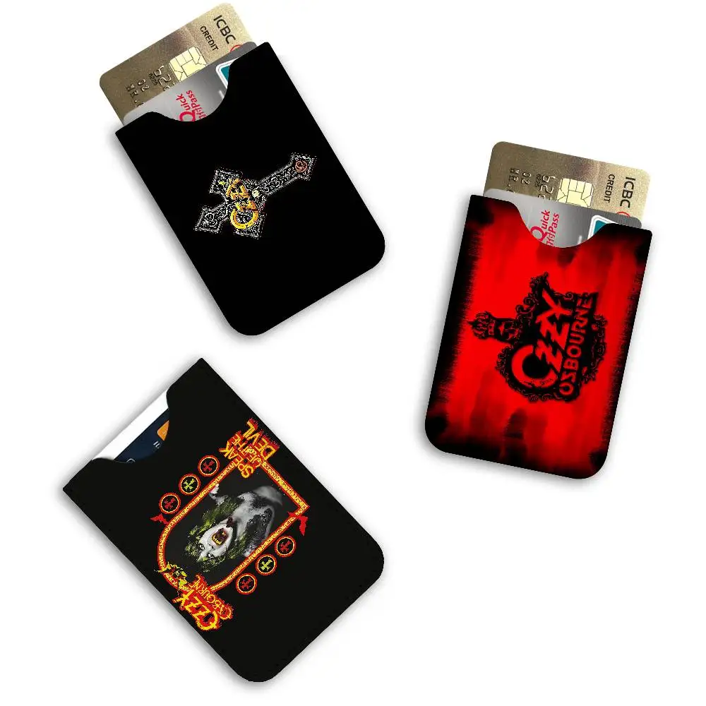 Heavy Metal Band Rock Ozzy Osbourne Band New Leather Card Small Retro Cowhide Coin Purse Men/Women Luxury Card Holder