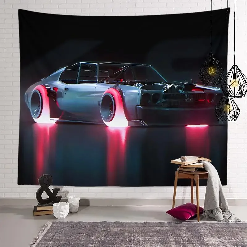 Home background wall car sports car concept car dormitory bedroom tapestry