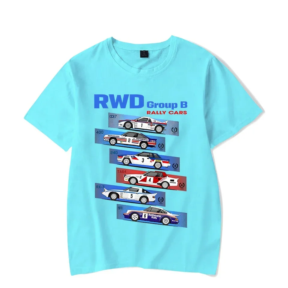 Group B RWD Rally Cars Graphic Funny Tee T-Shirts Fashion Summer Men Short Sleeve T Shirts Black Tops Tees Streetwear Camisetas