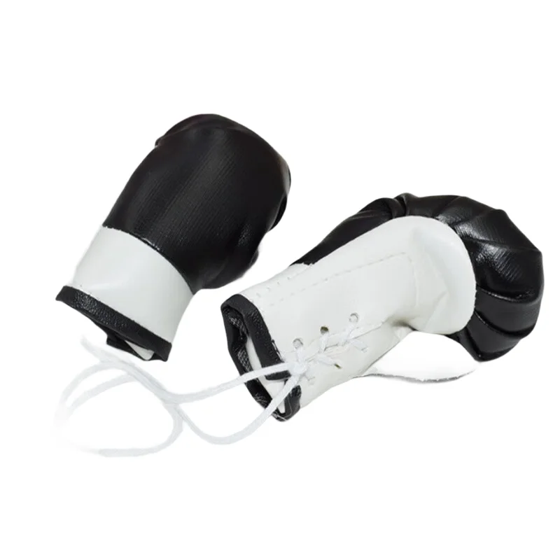 2 Stück große 10 cm Boxhandschuhe Miniatur-Boxhandschuh Schlüsselanhänger Ornament für Autospiegel Zuhause zum Aufhängen von Dekorationszubehör – Detail 7