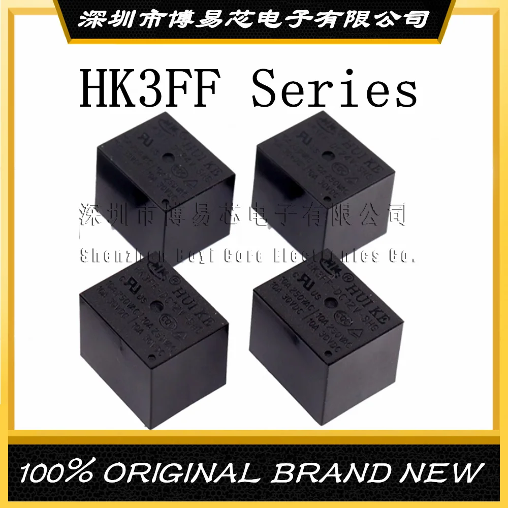 

Original HK3FF- DC5V 9V 12V 24V-SHG 5 feet 10A T73 One open and one closed