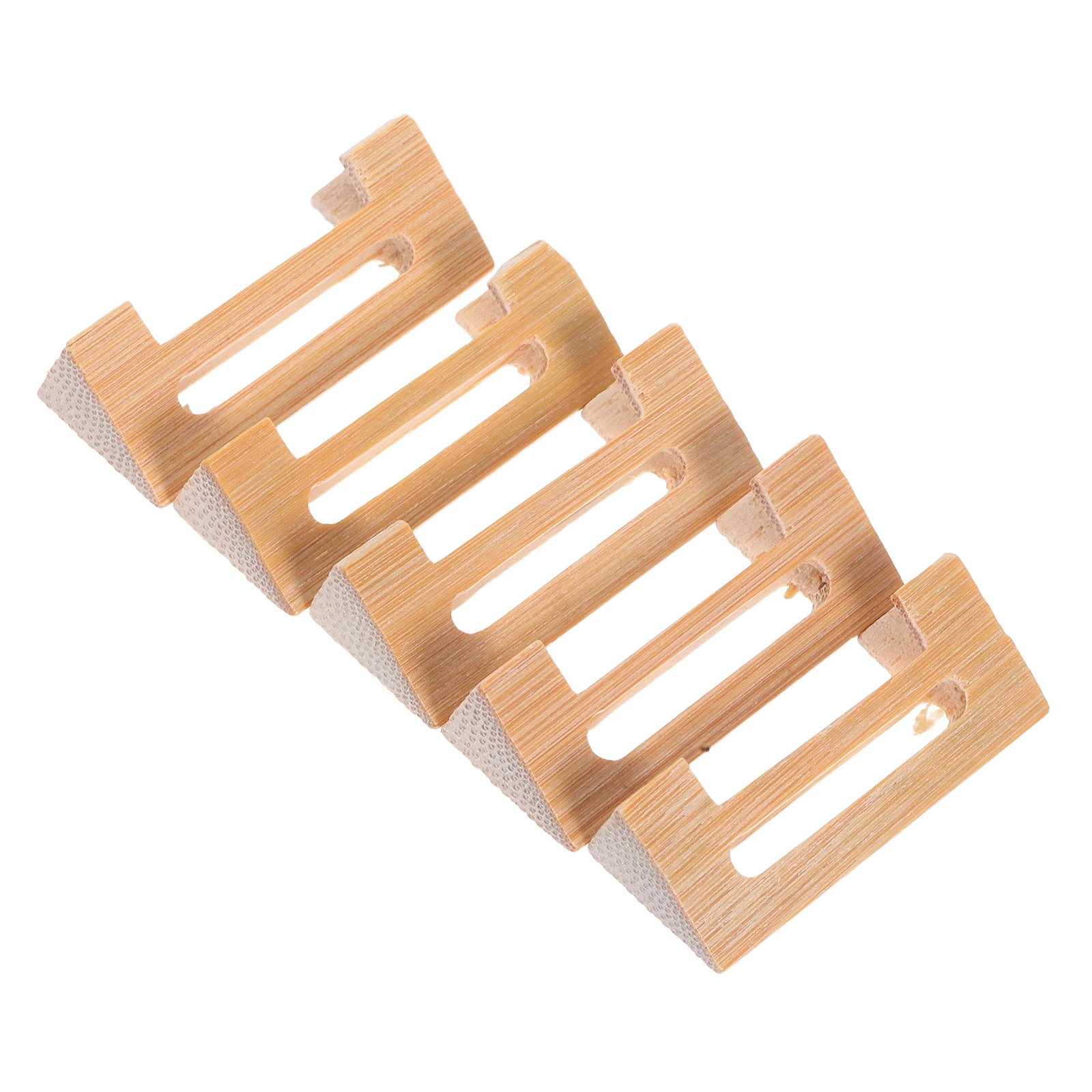

5 Pcs Code Sanxian Musical Accessory Wooden Traditional Chinese Bridge for Replacement Bamboo Aged Instrument Part