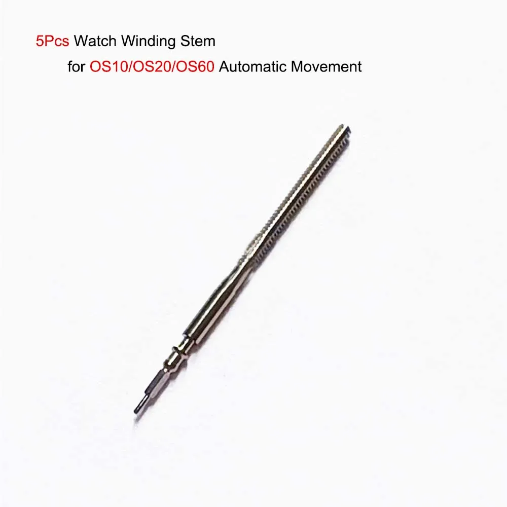 5Pcs Metal Watch Winding Stem for OS10/OS20/OS60 Automatic Movements Repair Part Watches Accessories