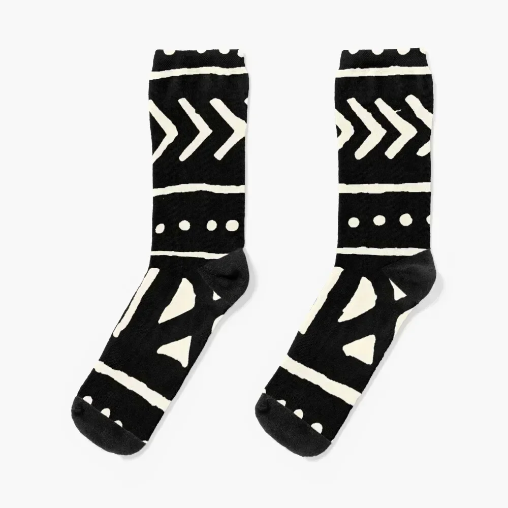 

african mud cloth black and white Socks FASHION custom sports Crossfit Soccer Male Socks Women's