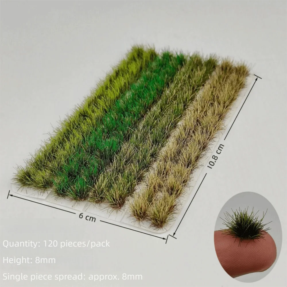 120PCS Multicolor Grass Tufts for DIY Accessories
