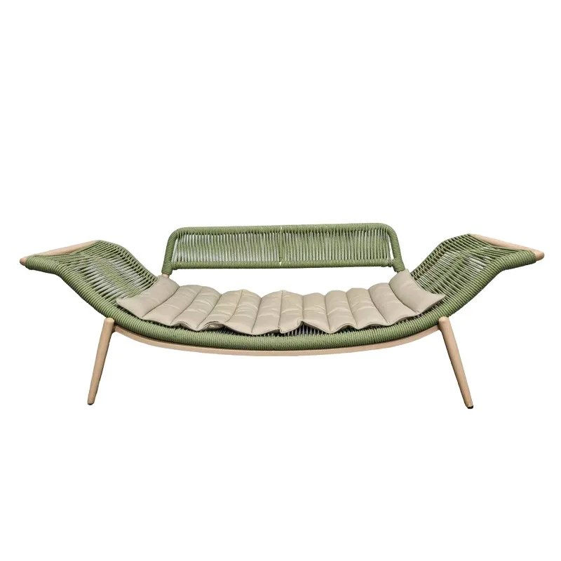 

Balcony recliner rattan sofa single small apartment bedroom home simple homestay chaise longue