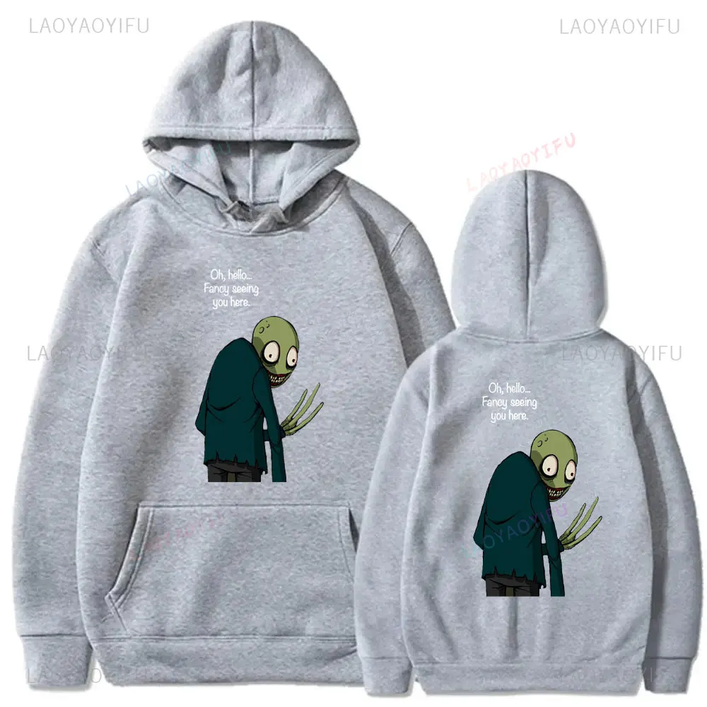 Classic Anime Salad Fingers Spoons Graphic Tracksuit for Woman Men Hoodie Nightmare Halloween Rusty Hubert Cartoon Pullover