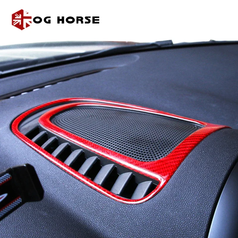 1pcs Car Dashboard Central Air Outlet Carbon Fiber Cover Decoration Shell Moulding Trim  For MINI Countryman F60 Car Accessories