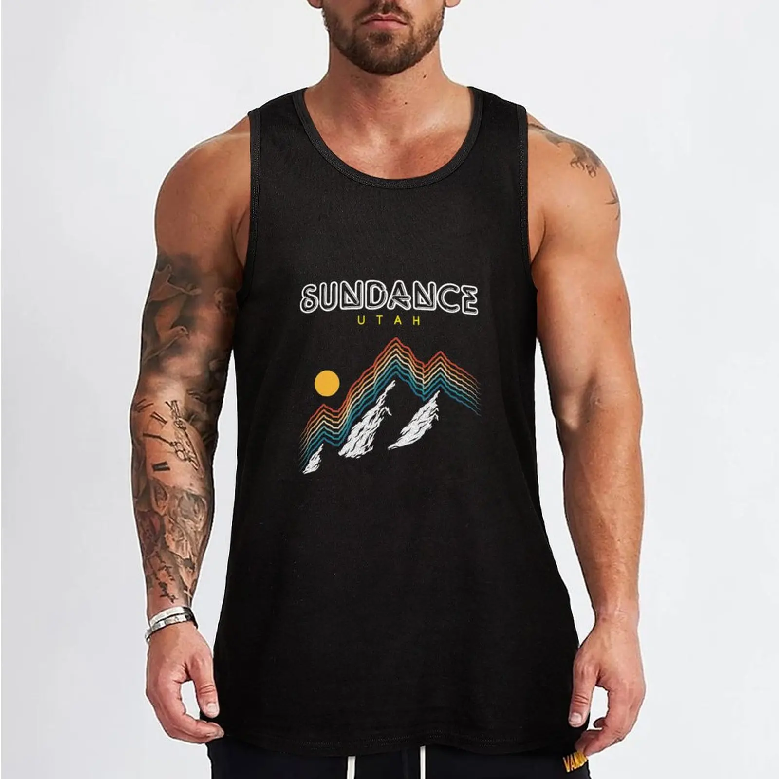 Sundance Utah Retro Ski Tank Top sports suits summer