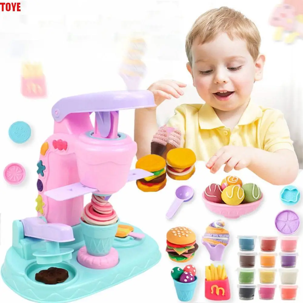 

Unique Design DIY Maker Toy Handmade Mold Tool Ice Cream Noodles Machine Creative DIY Tool Colored Clay Interesting Design