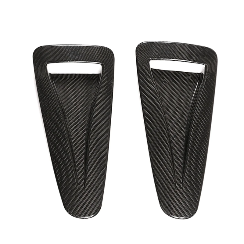 

Real Carbon Fiber Decoration Sticker Car Hood Vent Decoration Sticker External Accessories For Nissan GTR R35 2008-2016