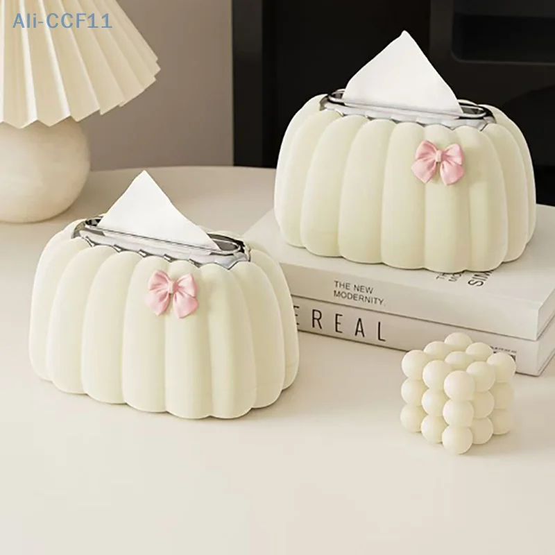 Household Spring Napkin Box With Shell Shape Smooth Extraction Modern Style Tissue Holder Suitable For Living Room Decoration