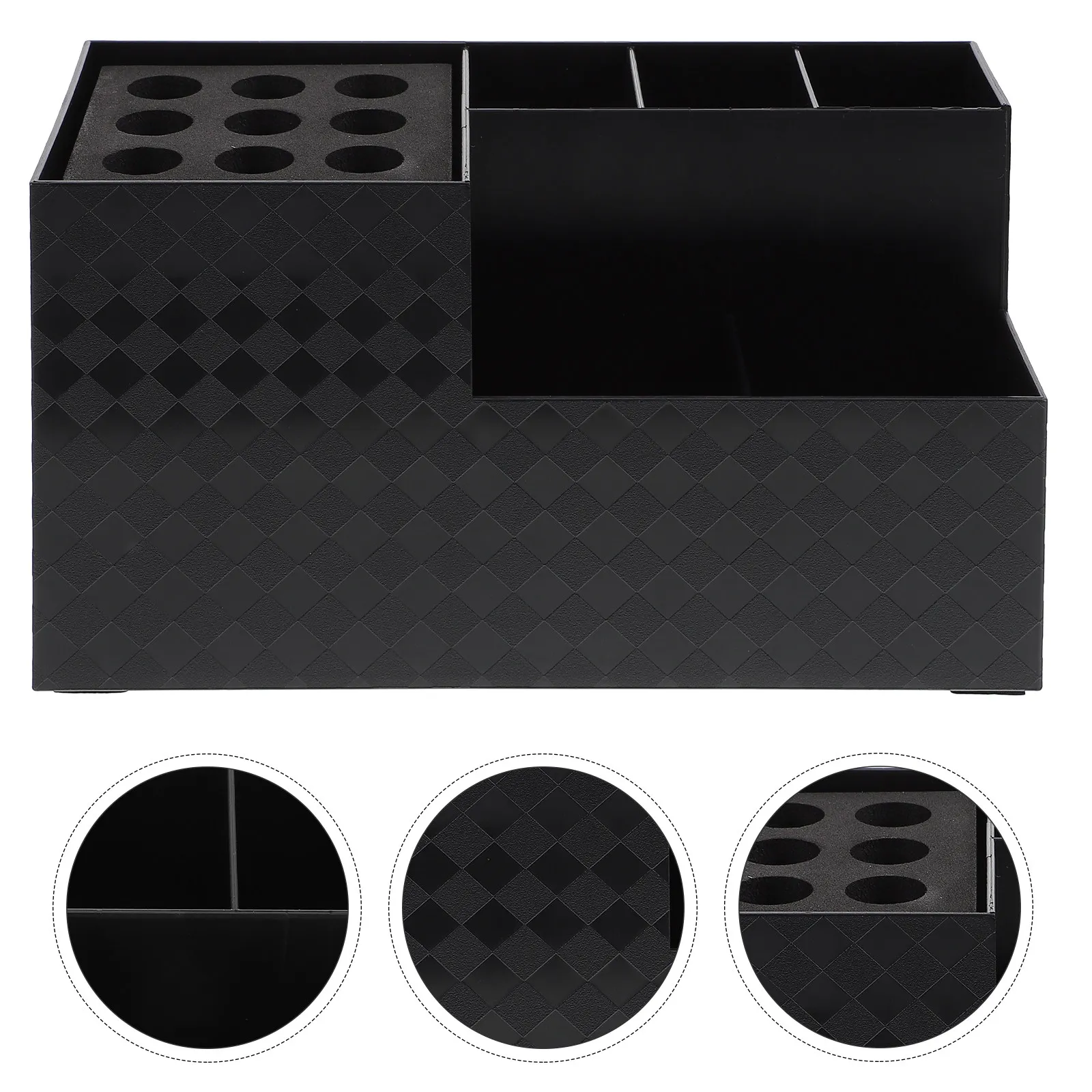 

Professional Hairdressing Tool Storage Box Heavy Duty Scissors Container for Combs Clips Shears Salon Station Organizer Hair