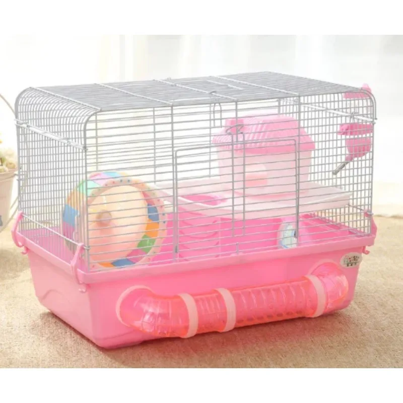 

Various Colours Folding Hamster Cage Luxury Foldable Carrier Portable Castle Hamster Cage Hamster Accessories