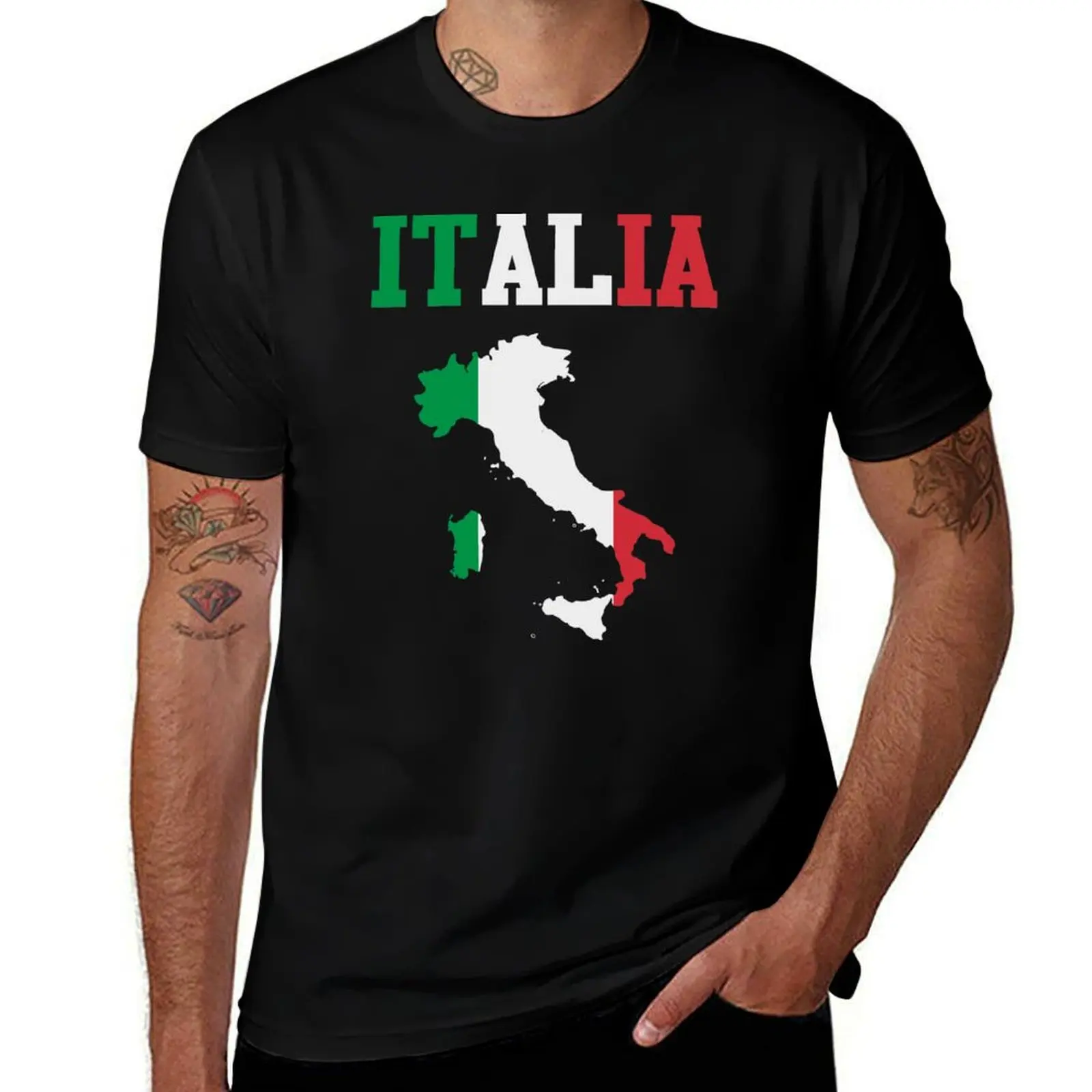 

vintage Italia Flag Italy Italian Italiano Gifts T-Shirt anime clothes summer shirt mens white t shirts