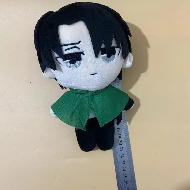 Boneka Plush Anime Attack On Titan 20cm, Mainan Kawaii Levi Eren Mikasa Ackerman, Koleksi Lucu, Hadiah Ulang Tahun Untuk Anak-Anak