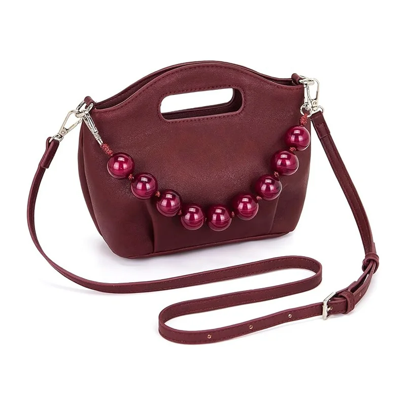 

Vintage Beaded Clutch Purse for Women Handmade Pearl Evening Bag Luxury Designer Wedding Party 2026 Handbag Gift