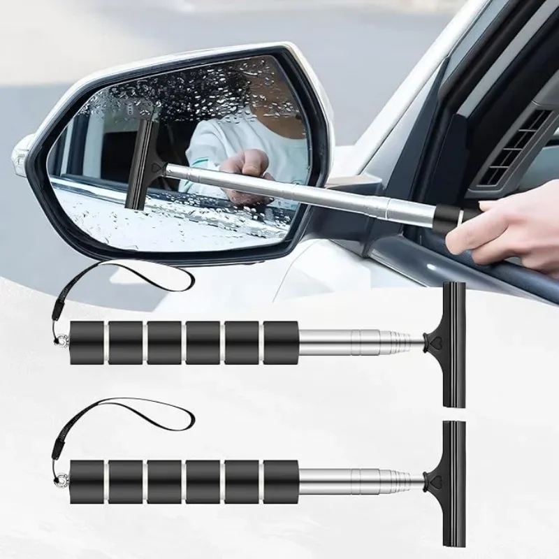 1-10PCS Versenkbare Auto Scheibenwischer Werkzeug Tragbare Regen Wasser Entferner für Rückspiegel Glas Reinigung Auto Zubehör