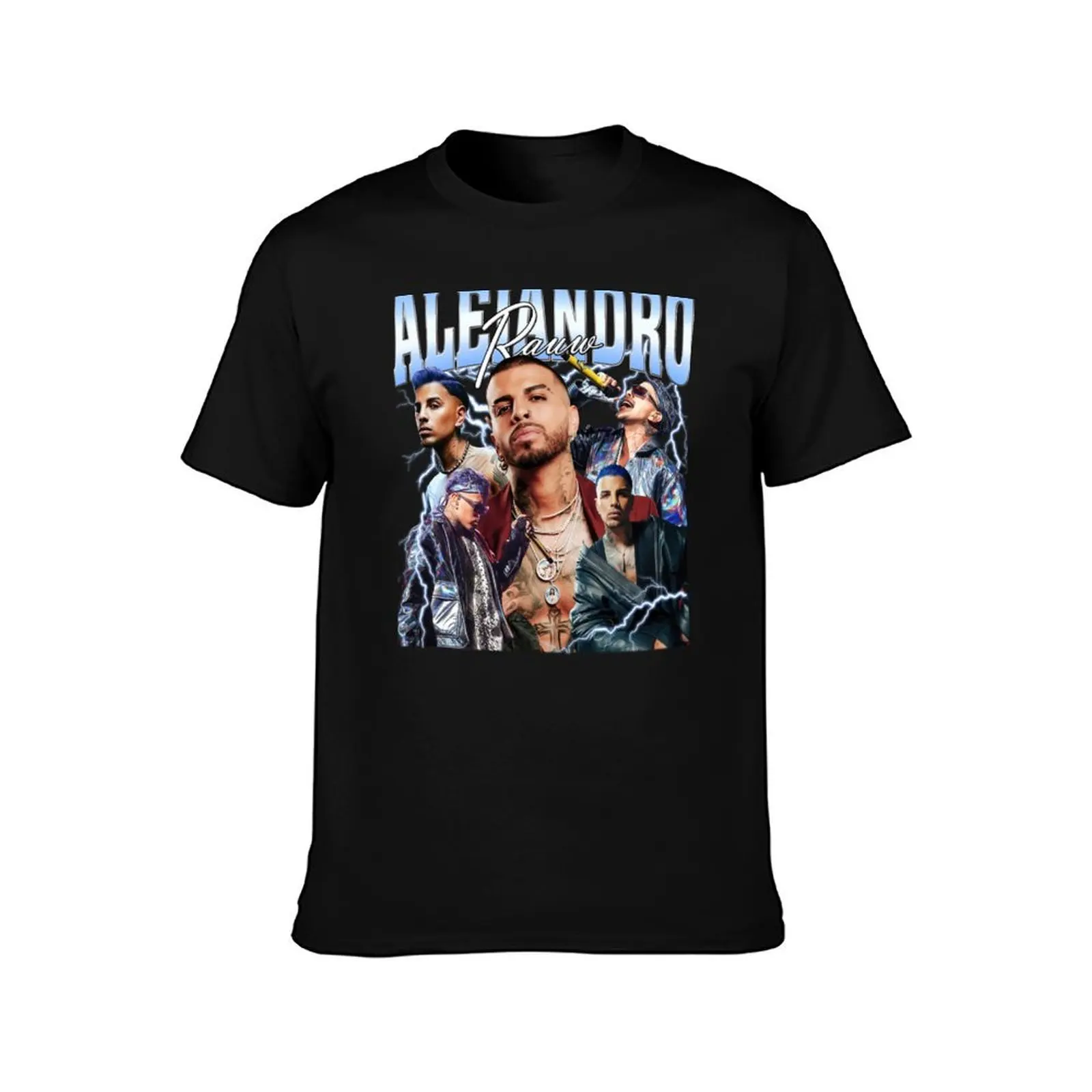 Rauw Alejandro Vintage T-Shirt Big and Tall Crew Neck Tee T-Shirt