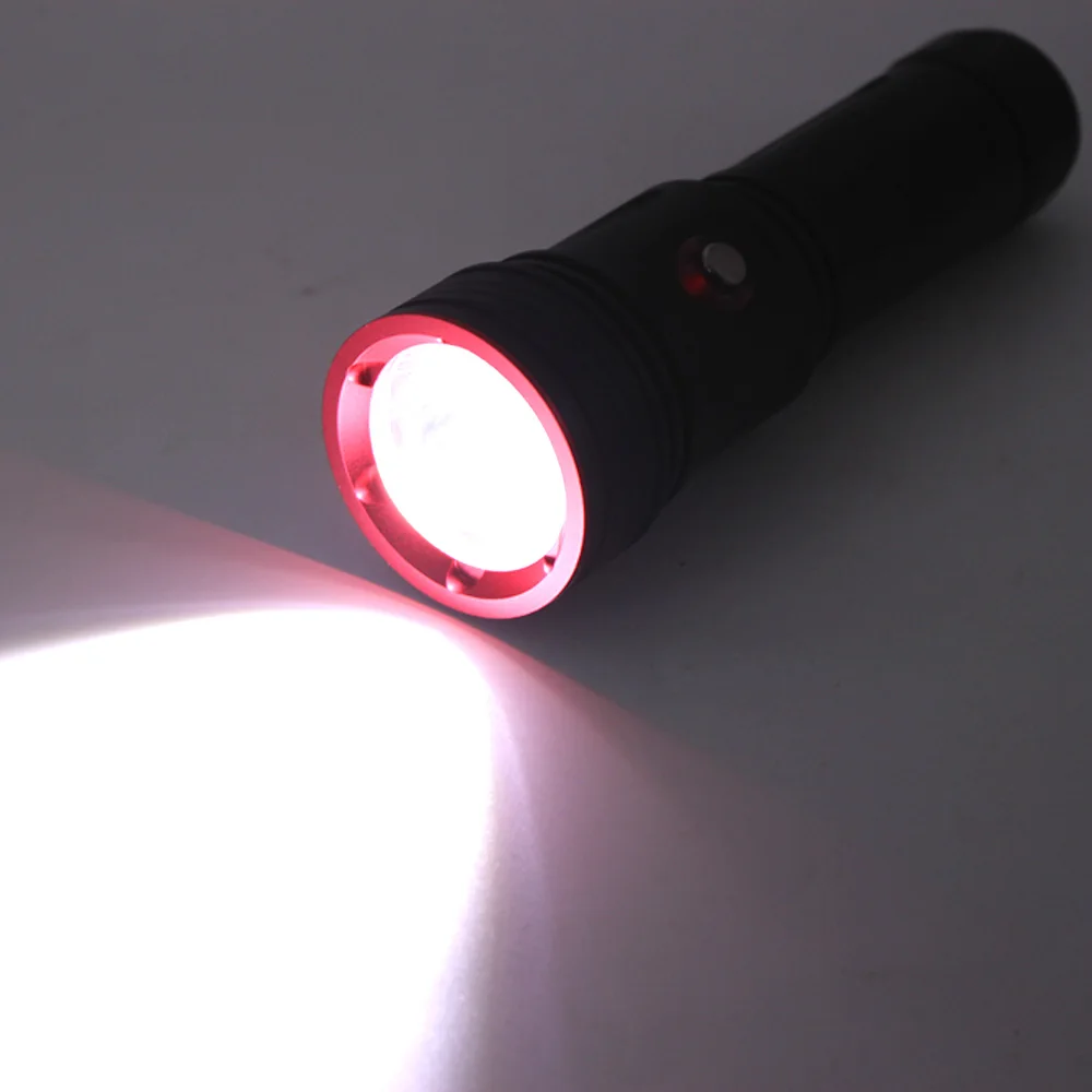 

Powerful Ultra Bright XHP70.2 Underwater 100m Dive Fill Lights IPX8 Waterproof LED Diving Flashlight Outdoor Tactical Torch