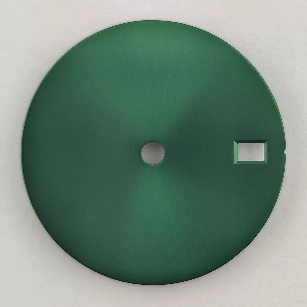 NH35/NH36 싱글 캘린더, 듀얼 캘린더 다이얼 없음, 무광 및 태양 패턴, 28.5mm 다이얼, 빈 다이얼, NH35 다이얼