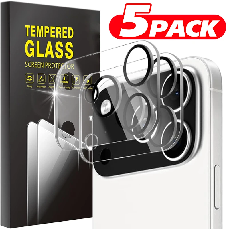 1-5Pcs Tempered Glass Camera Lens SBG Protectors for IPhone 17 ProMax/17 Pro/17 Air Clear Anti-scratch Lens Protective Films for