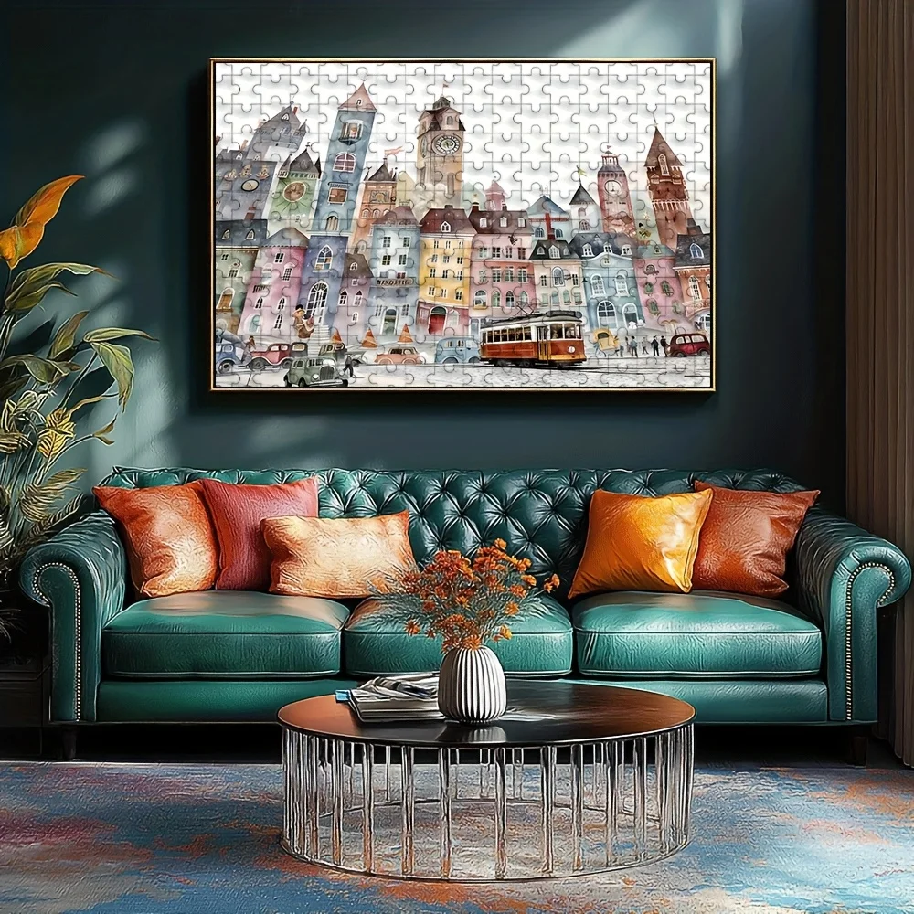 500/1000 قطعة لغز للكبار، لعبة عائلية مريحة عالية الجودة، مثالية لأعياد الميلاد والكريسماس والهالوين والهدايا، أفضل تشوي