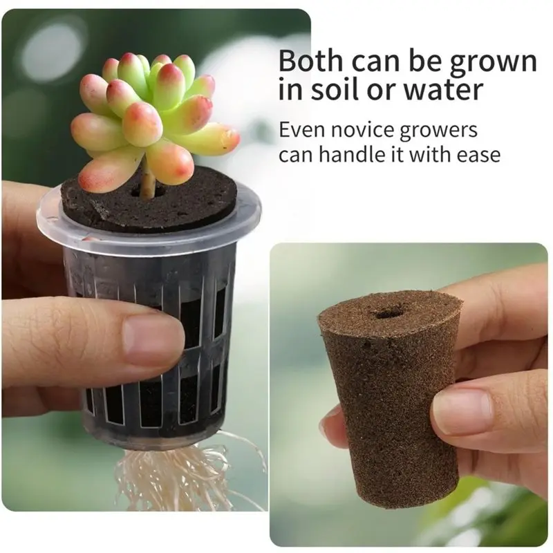 ●Hydroponic Cups 12Pcs With Humidity Domes- For Seedling Germination Plant Propagation Systems