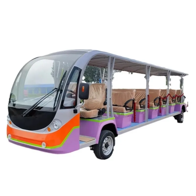 9-17 seat electric classic sightseeing car door minibus air-conditioned car factory direct sales long battery life custom color