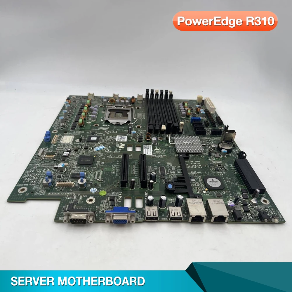 

For DELL PowerEdge R310 Server Motherboard 5XKKK TH3YC 1V648 05XKKK 0TH3YC 01V648 X3430