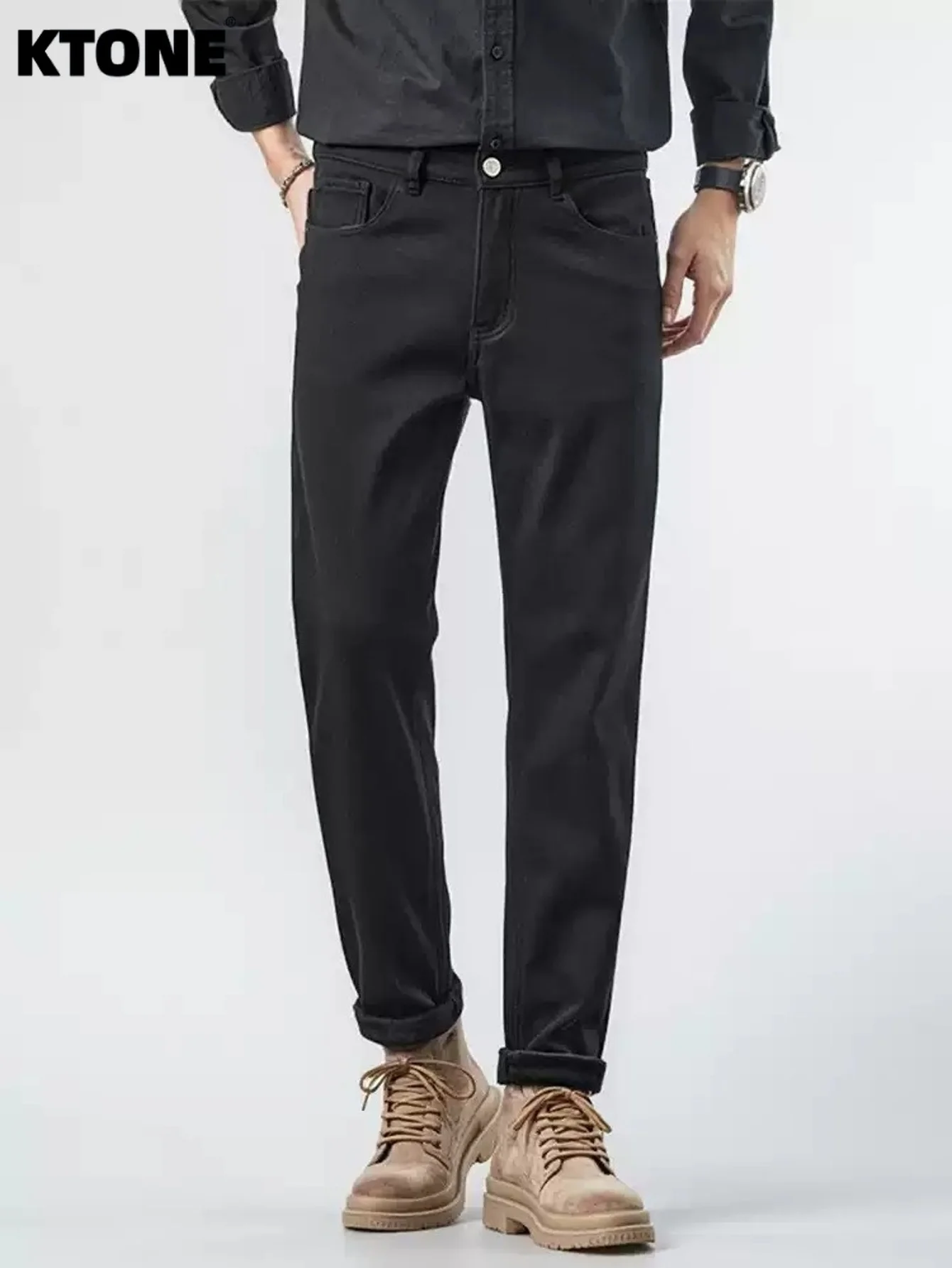 

Мужские джинсы Original Black Slim Denim Retro Drip. Аксессуары и ремни в комплект не входят.