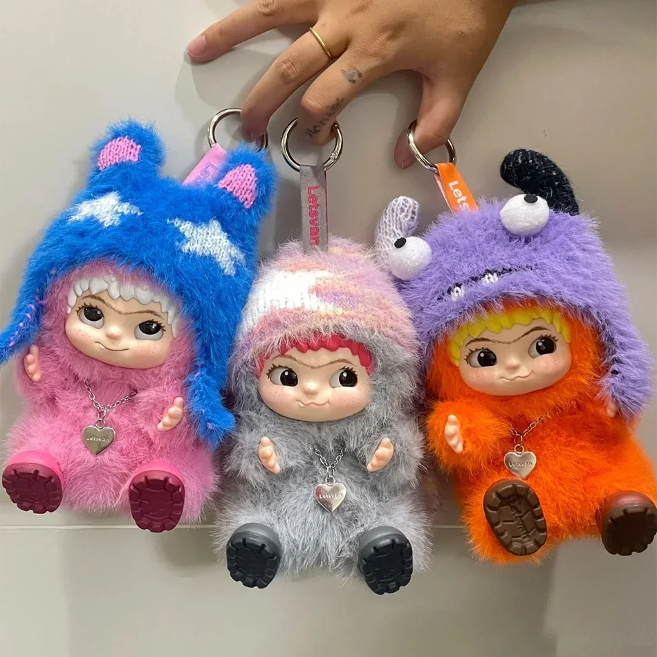 Nueva Caja Sorpresa Wakuku Fuzzy Trendy Fun Party, Figura de Acción Wakuku Adorable, Caja Misteriosa, Colgante de Muñeca Adorable para Bolso, Muñeca Sorpresa, Bolsa Sorpresa, Regalo