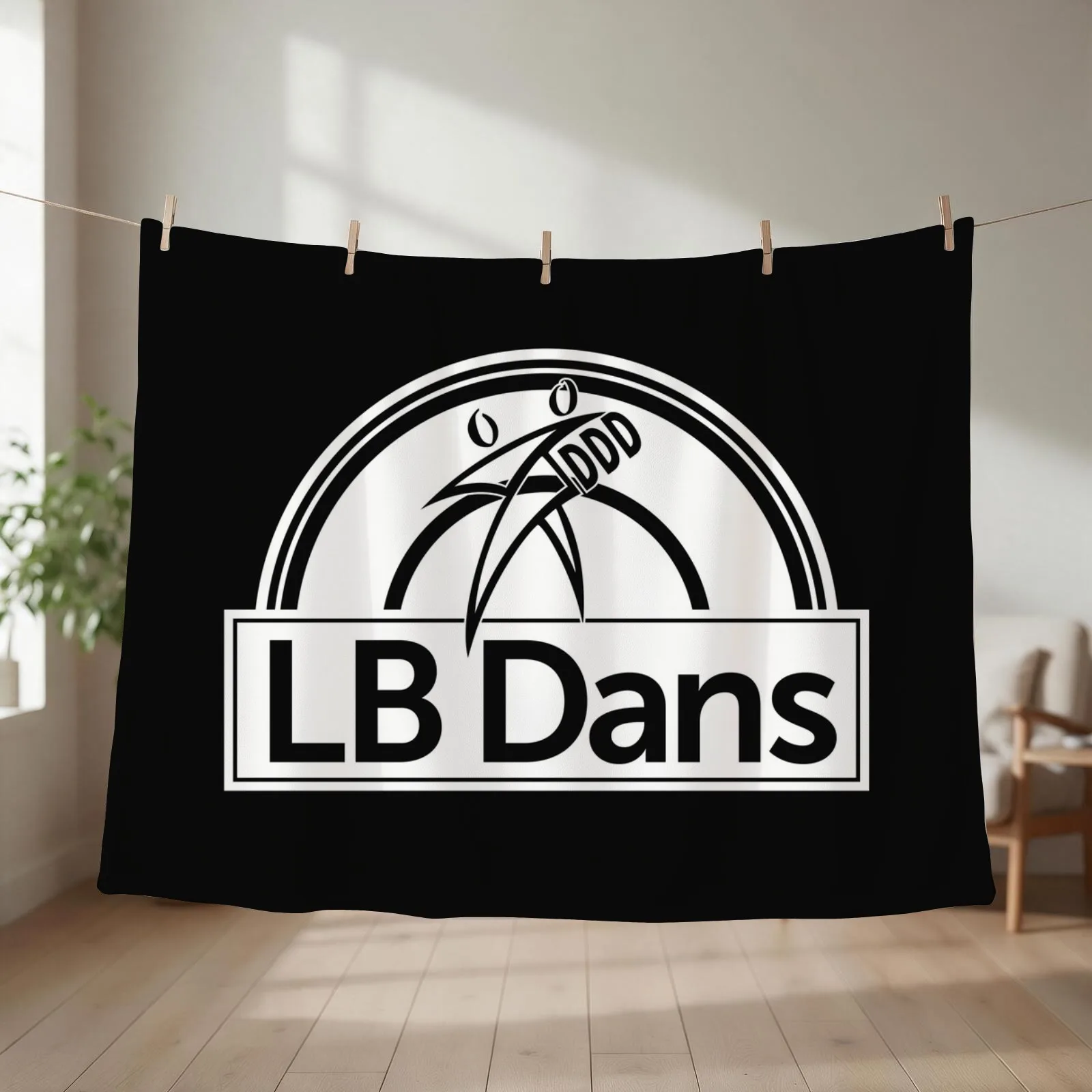LB Dans Hvid Throw Blanket couch cozy soft plush fuzzy picnic outdoor blanket