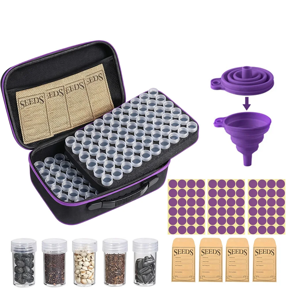 30/60/120 Slots Diamond Art Storage Container with Accessories and Tools, Portable Bead Storage Boxes for Diamond Painting