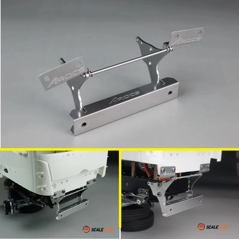 

Scaleclub Model 1/14 Front Swivel Bracket Flip Hinge For Tamiya Lesu For Scania Man Actros Volvo Parts