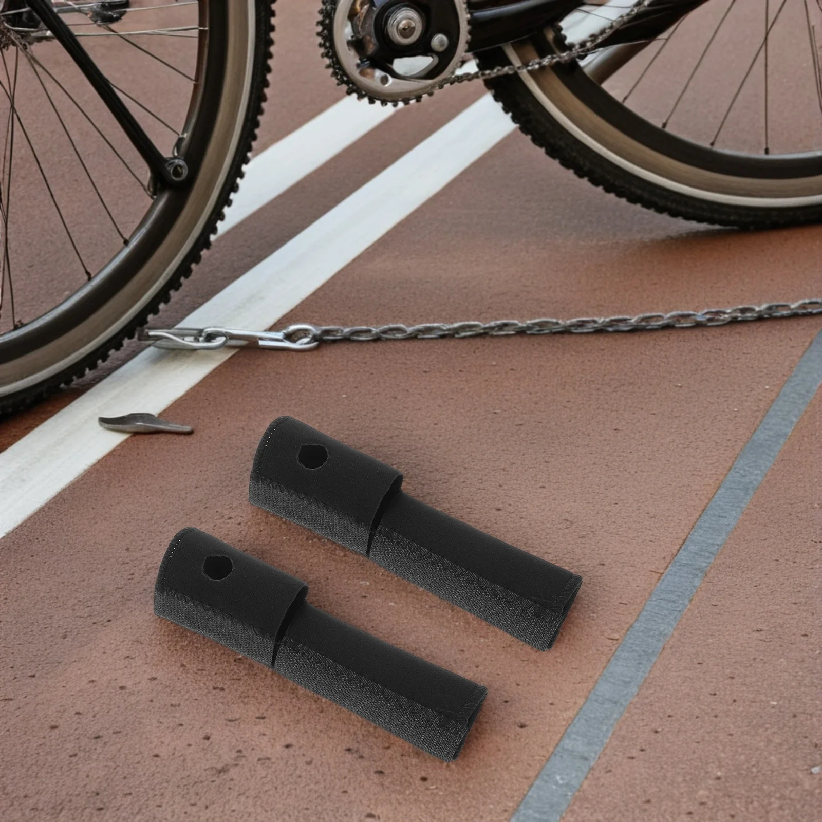 

2pcs Front Fork Protector Cover For Mountain Bikes Durable Bike Dust Cover Fork Suspension Guard Lower Tube Wrap