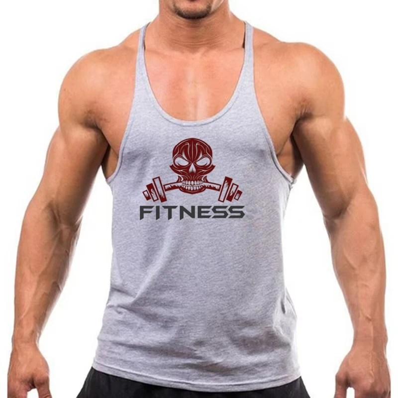 Men's Fitness Stringer Tank, Gym Bodybuilding Slim Strap, Sweat-Wicking Fabric for Workouts on Weekends & Holidays
