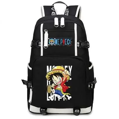 One Piece School Bag Anime Peripheral Backpack  Student Backpack Shoulders Outdoor Bag Beautiful Fashion Accessories