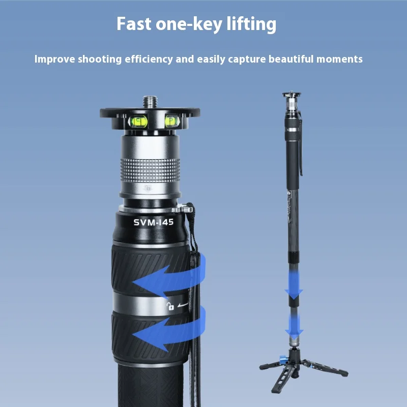 Sirui SVM-145/165P монопод из углеродного волокна с быстрым подъемом, DSLR-камера, быстросъемная фотография и свадебная фотография Sirui SVM-145/165P монопод из углеродного волокна с быстрым подъемом, DSLR-камера, быстросъемная фотография и свадебная фотография