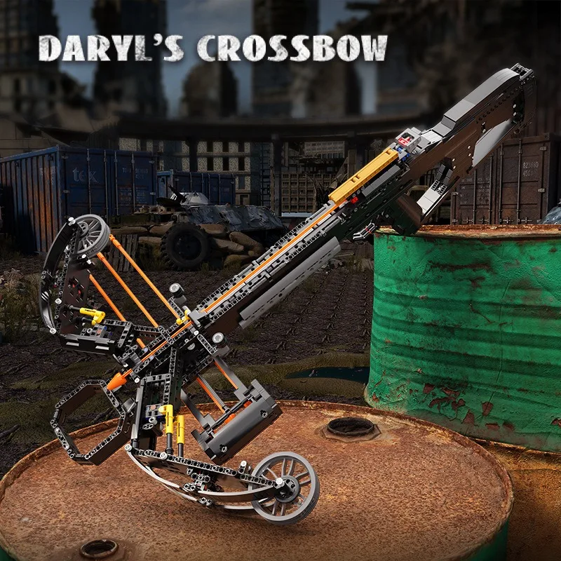 1389PCS Survival Crossbow Building Blocks Archery Model Assembly Set DIY Creative Toys Kids Boys Birthday Present Gift Fun Kit