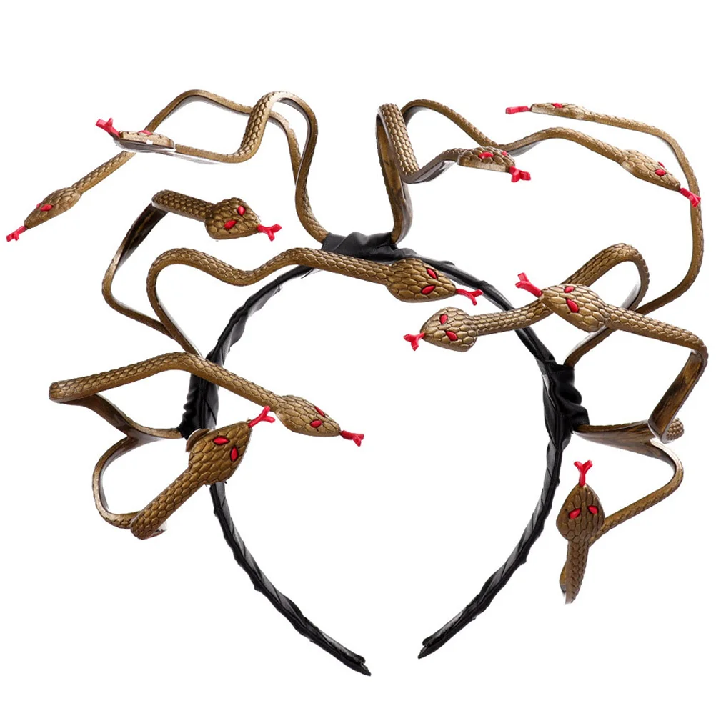 Snake Headband Halloween Costume Party Cosplay Accessory Creative Reptile Design Lightweight Comfortable Wear for Women Girls