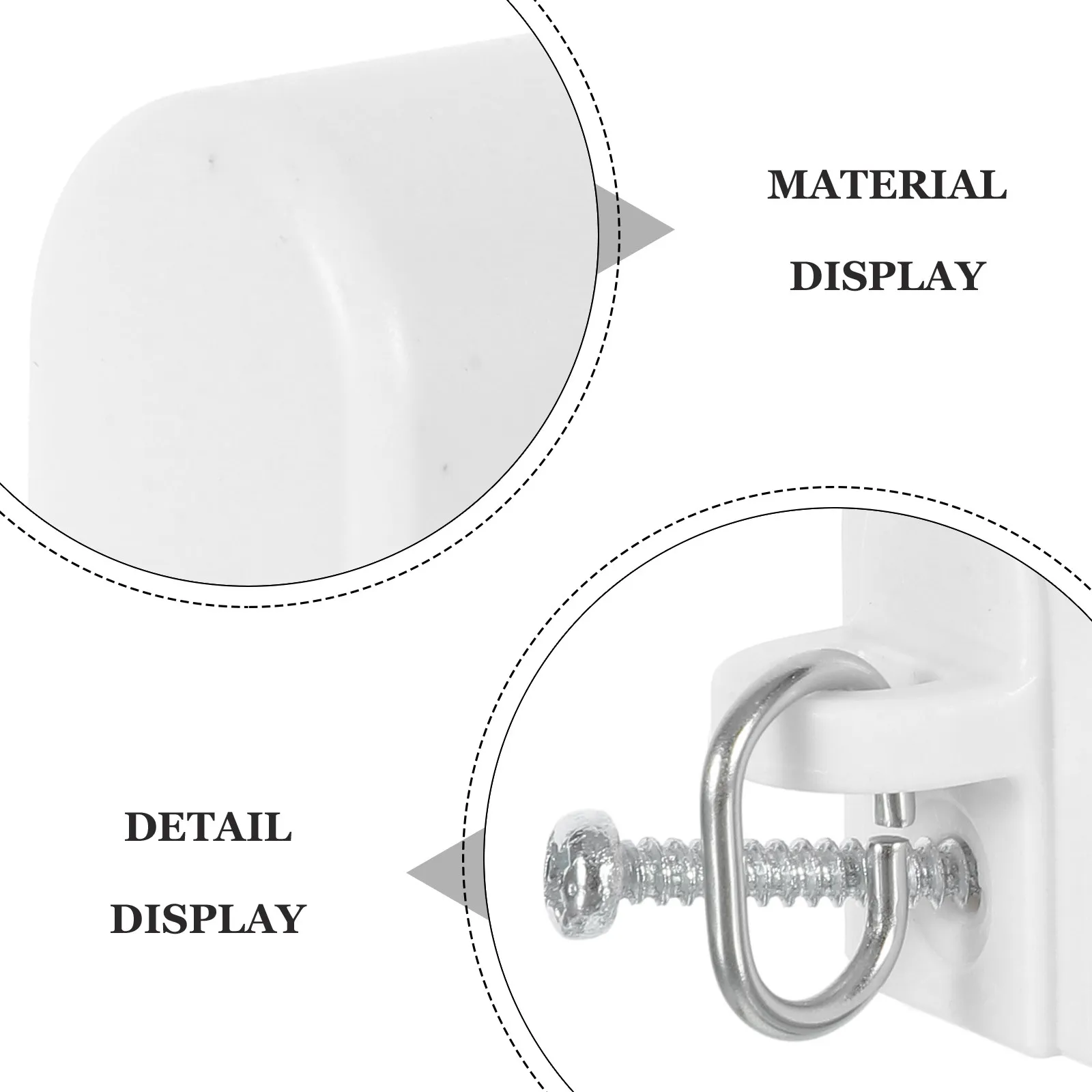 20Pcs Curtain Track End Caps Plastic Square Rail Stopper Replacement Repair Parts Indoor Curtain Rod Finials for Window Drapery