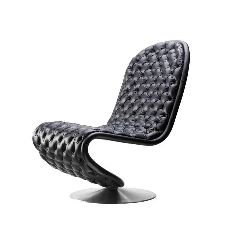 S serpentine chair metal modeling buckle leisure chair model room reception negotiation single chair
