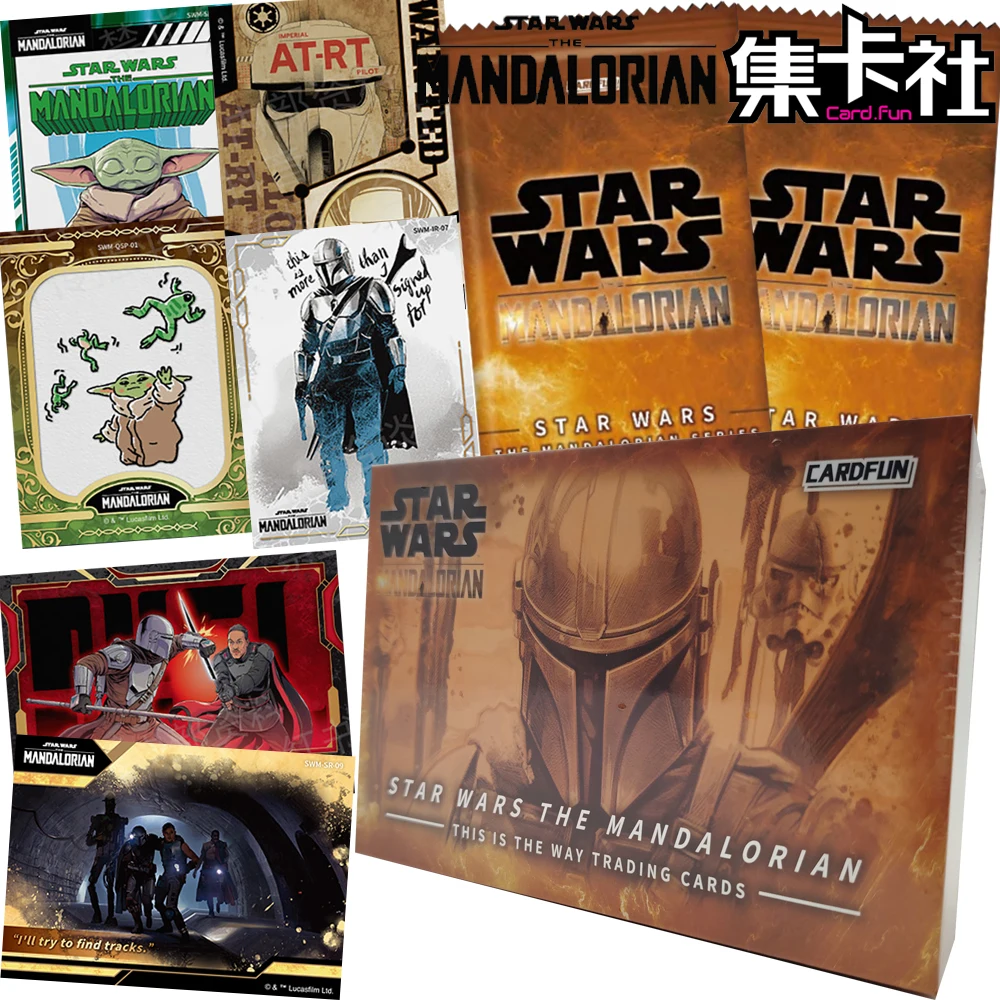 

New Card.fun Official STAR WARS Collection Cards The Mandalorian Ink Wash Classic Popular Art Character Portrait Cards Toy Gifts