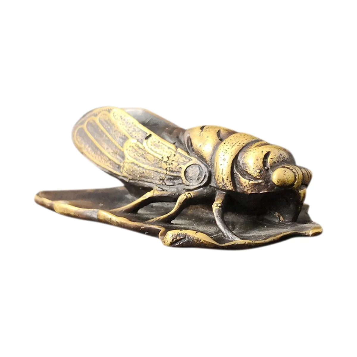 Metal Paperweight Lovely Cicada Paper Weight Chinese Calligraphy Brass Paperweights Student Adult Study Room Decoration