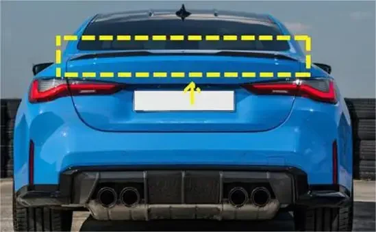 Bmw g22 auto Heckspoiler Karosserie Kit Auto Heckspoiler Flügel für bmw g22 gran coupe 4 Serie 2021-2023 Modifikation steil