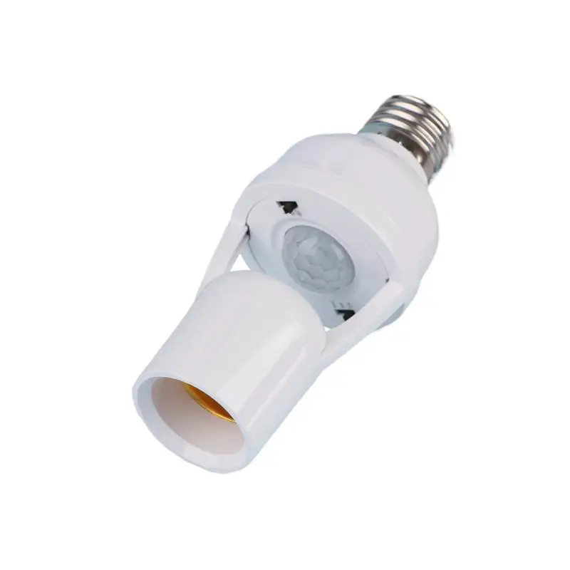360 Degrees Human Induction Motion Sensor Lamp Socket Base AC85-265V Delay Time Switch E27 Base Holder Socket Adapter