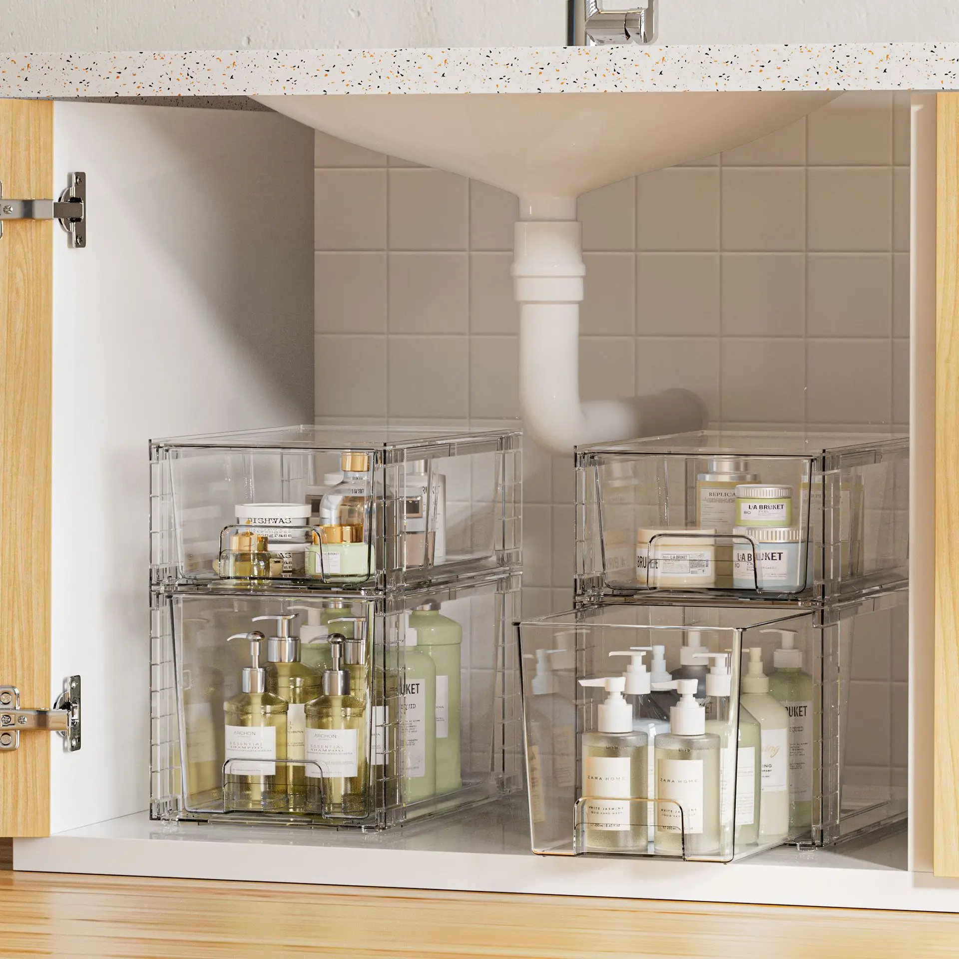 Storage box Drawer type plastic transparent multi-layer combined storage box Storage box Clothing toy storage Storage cabinet